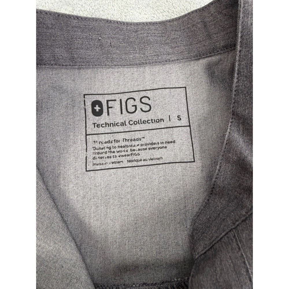 Figs Scrub Set Women's Small Gray Rafaela Top, Zamora Joggers Scrubs - Picture 2 of 7